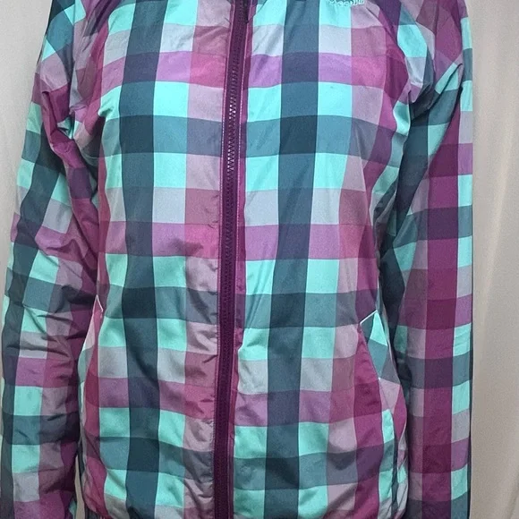 The  North face  women’s Plaid Multicolor Jacket - Picture 6 of 7